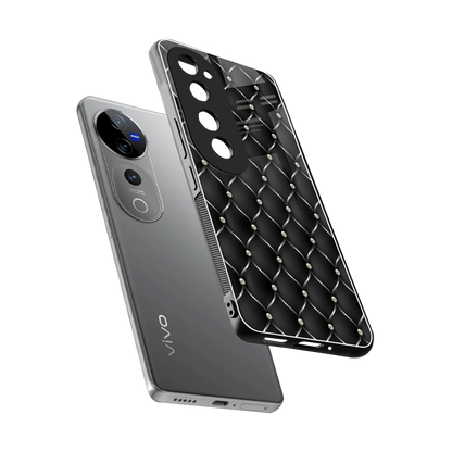 Urban Grid sleek vivo v40 pro cover with tempered glass back and TPU edges