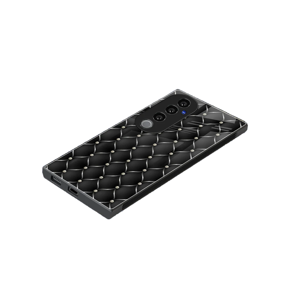 Urban Grid stylish phone case for vivo v40 pro | glossy glass and slim fit