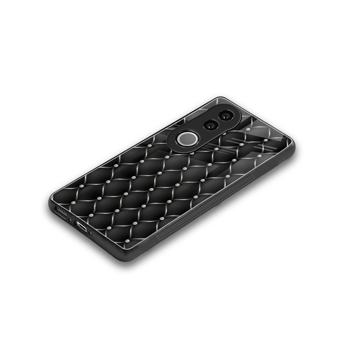 Urban Grid stylish phone case for vivo v50 | glossy glass and slim fit