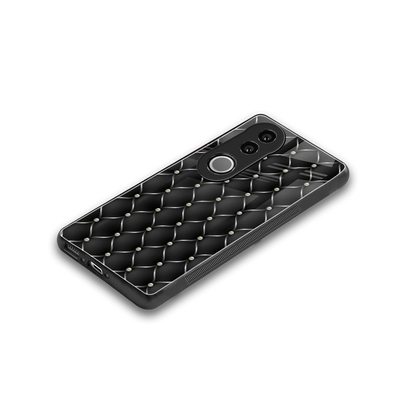 Urban Grid stylish phone case for vivo v50 | glossy glass and slim fit