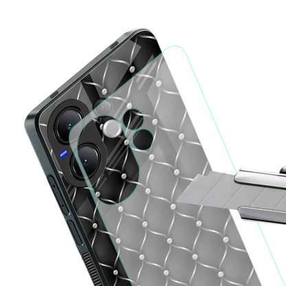 Urban Grid stylish phone case for vivo v60 | glossy glass and slim fit