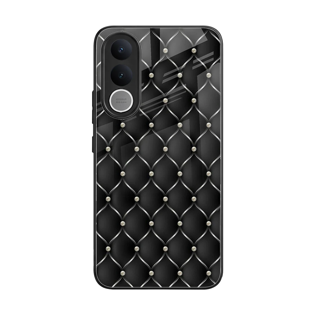 Urban Grid back phone cover | glass case for vivo v70 fe