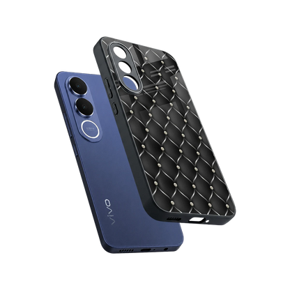 Urban Grid sleek vivo v70 fe cover with tempered glass back and TPU edges