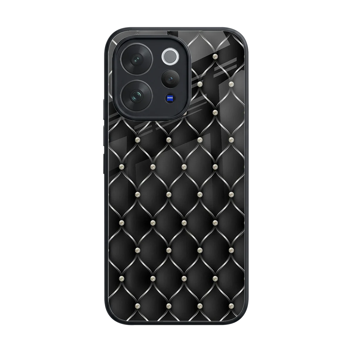 Urban Grid back phone cover | glass case for vivo v70
