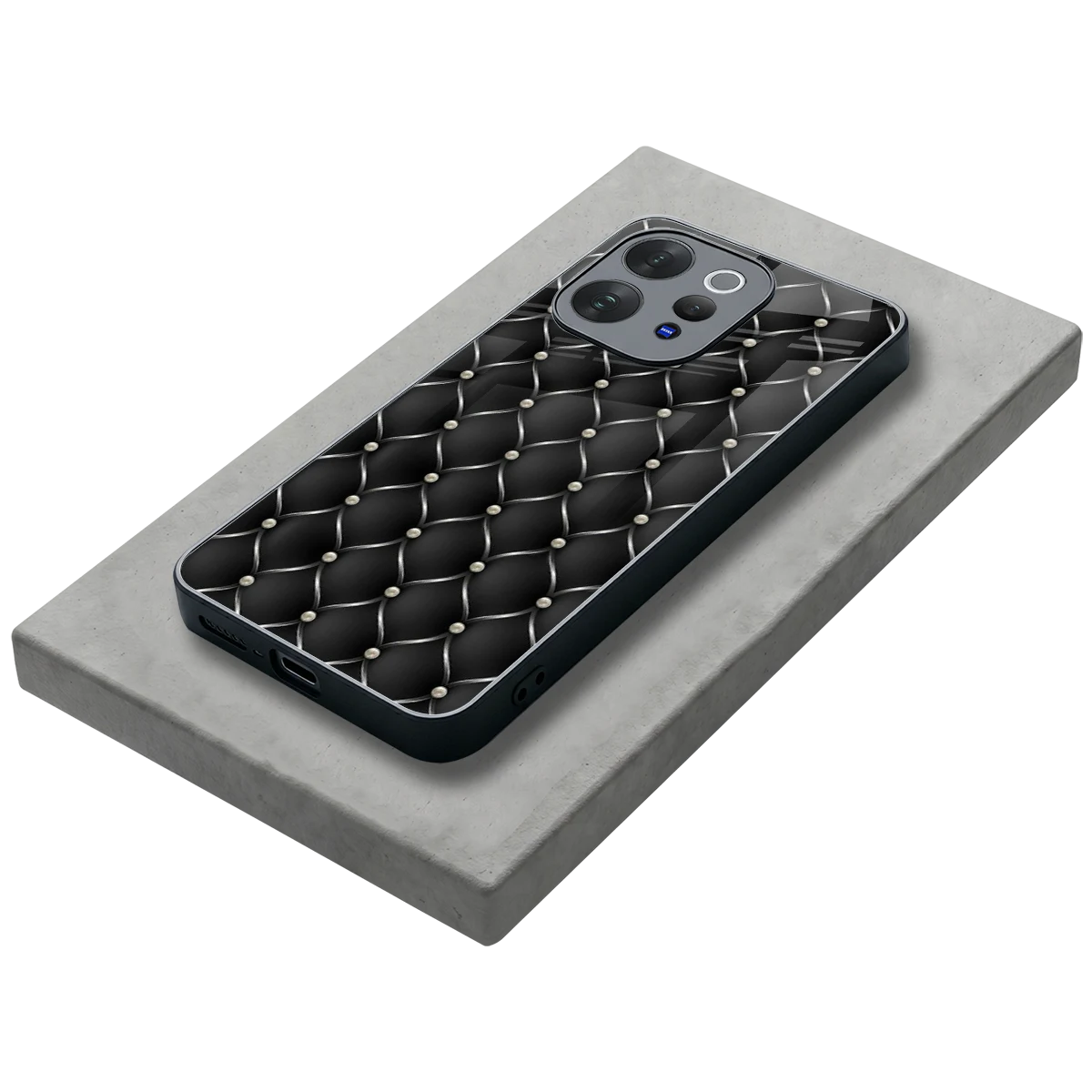 Urban Grid stylish phone case for vivo v70 elite | glossy glass and slim fit