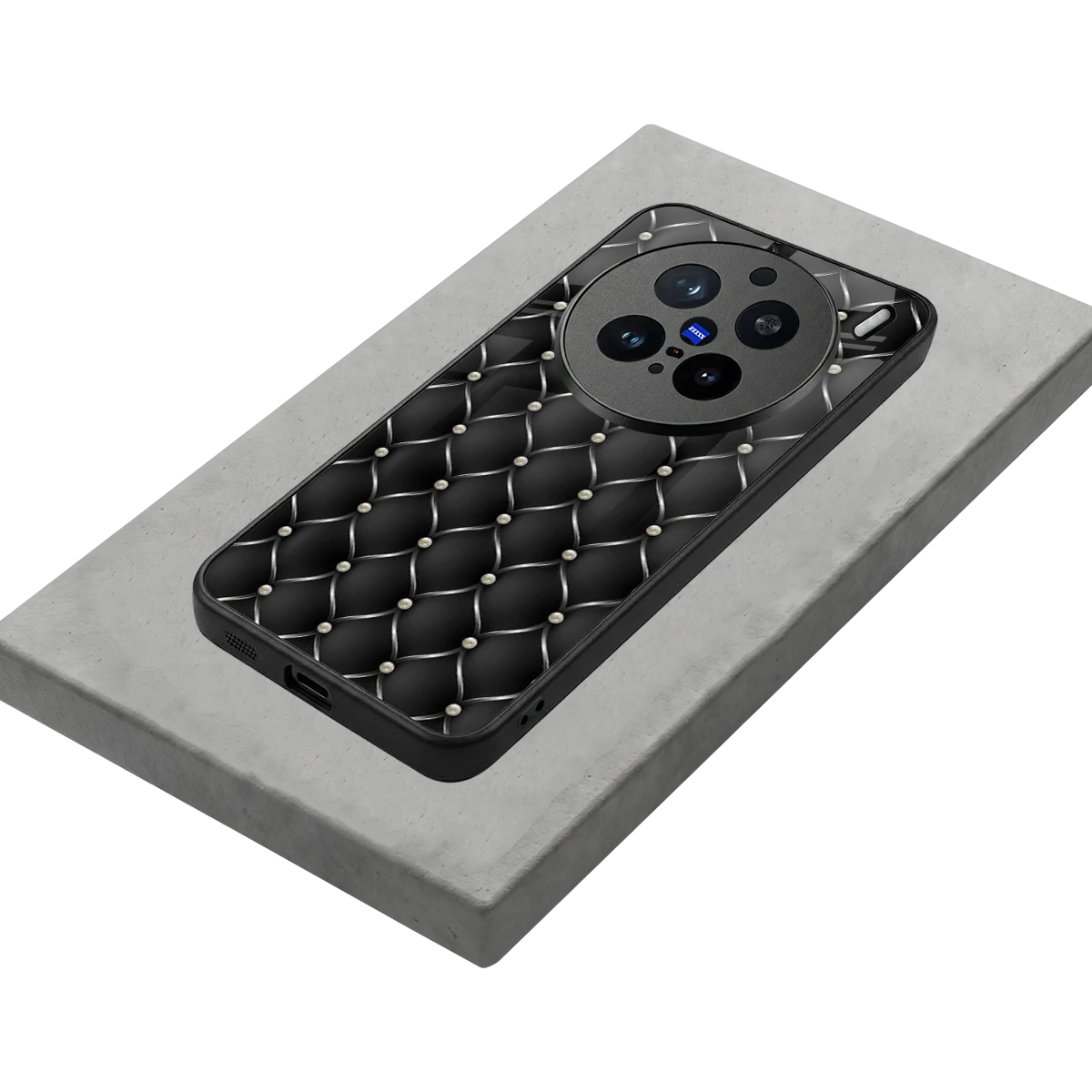 Urban Grid stylish phone case for vivo x200 pro | glossy glass and slim fit