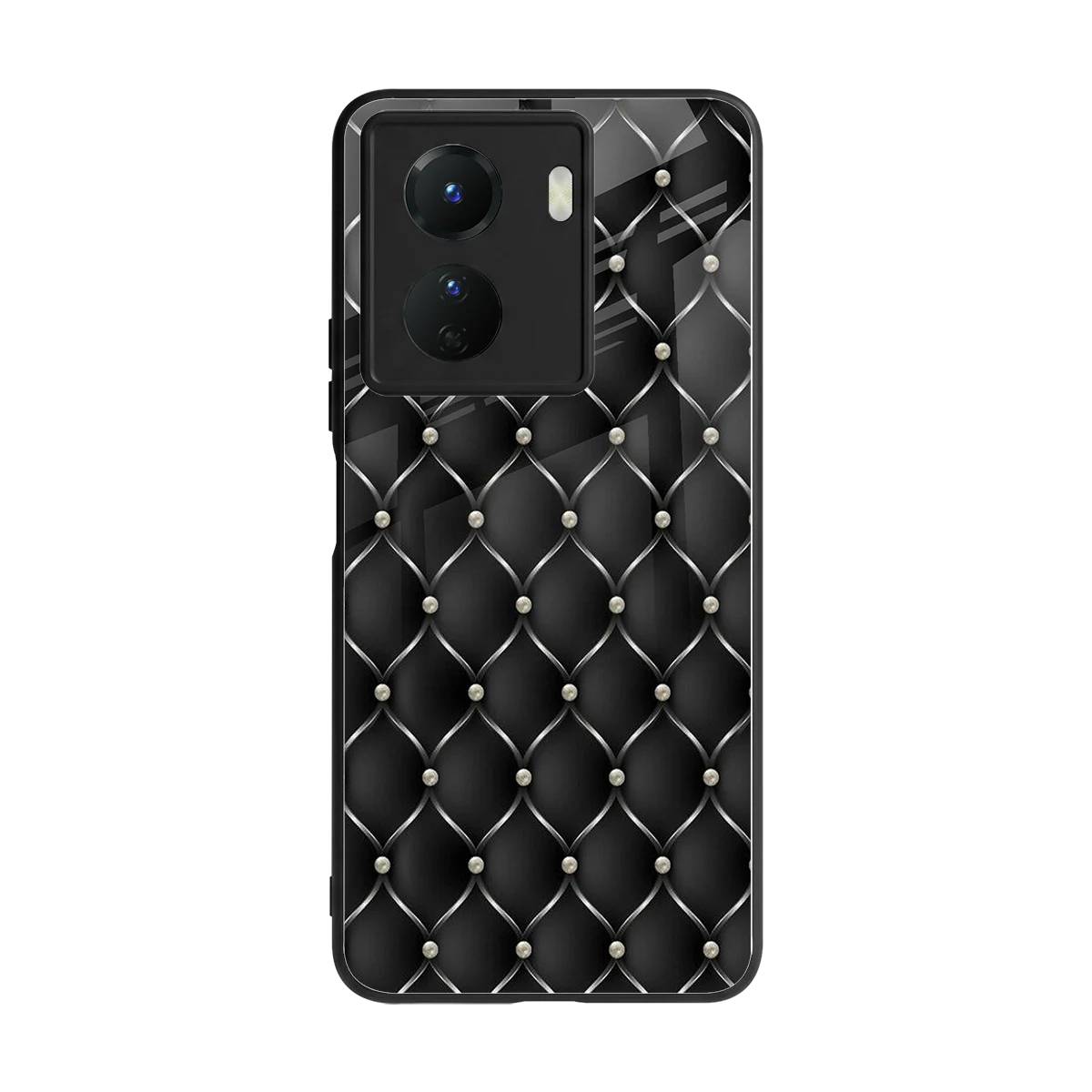 Urban Grid back phone cover | glass case for vivo y16
