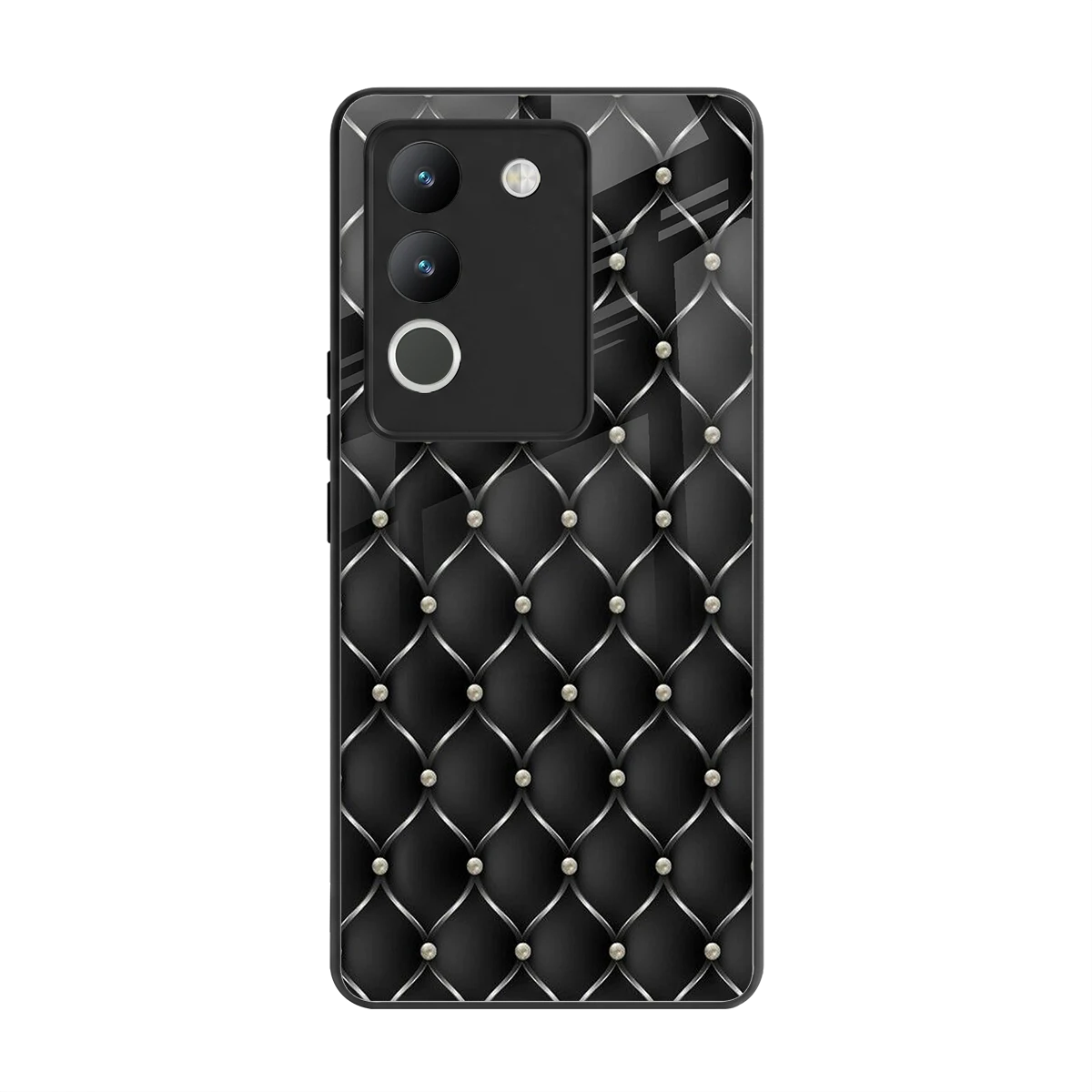 Urban Grid back phone cover | glass case for vivo y200 5g