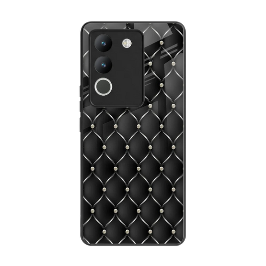 Urban Grid back phone cover | glass case for vivo y200 5g