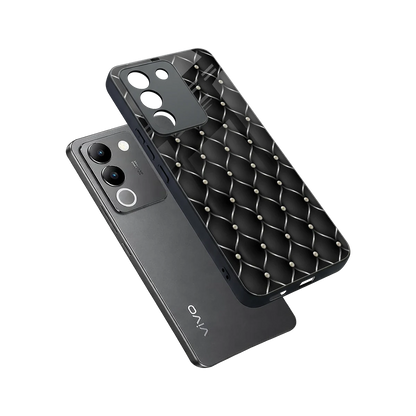 Urban Grid sleek vivo y200 5g cover with tempered glass back and TPU edges