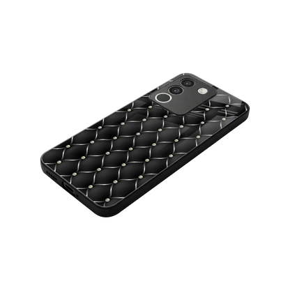 Urban Grid stylish phone case for vivo y200 5g | glossy glass and slim fit