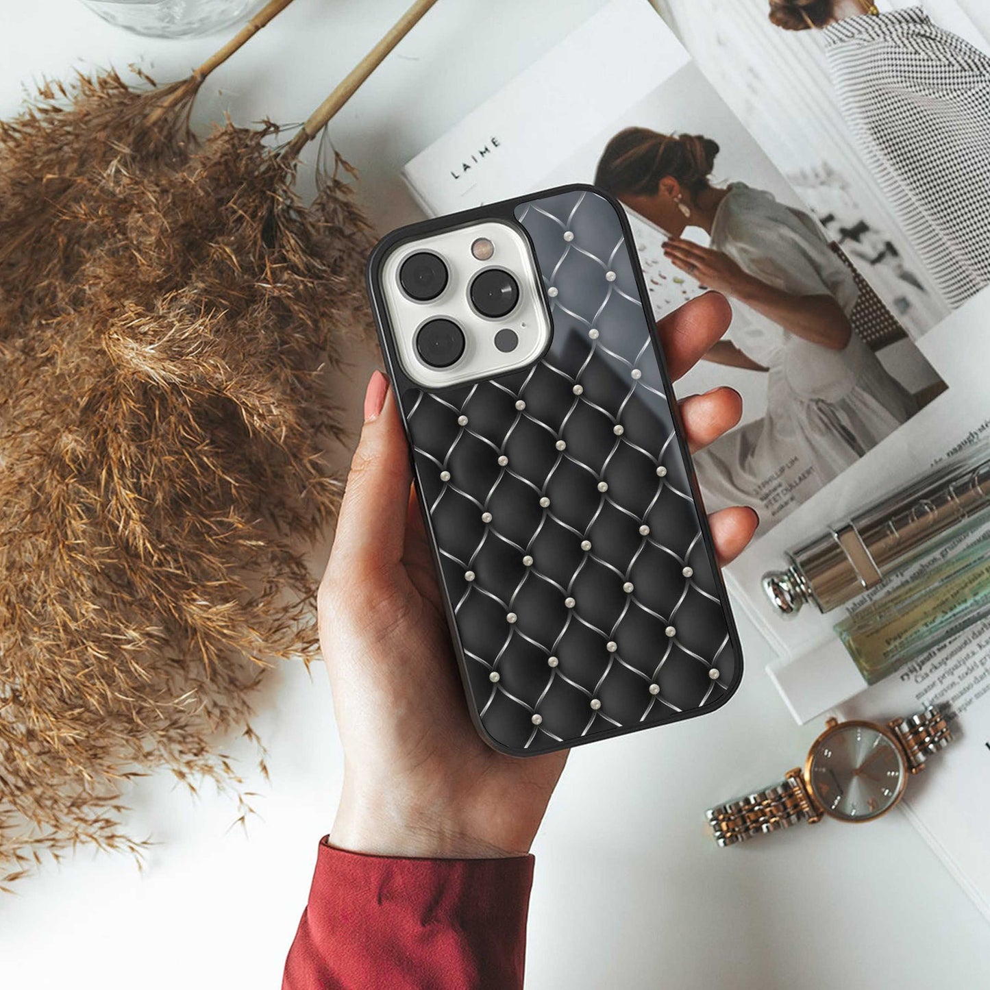 Urban Grid Phone Case for Iphone 16 | Glass Case