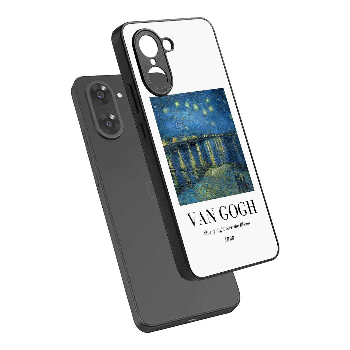 Van Gogh 1888 sleek oneplus nord ce5 5g cover with tempered glass back and TPU edges
