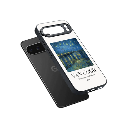 Van Gogh 1888 sleek google pixel 10 pro xl cover with tempered glass back and TPU edges