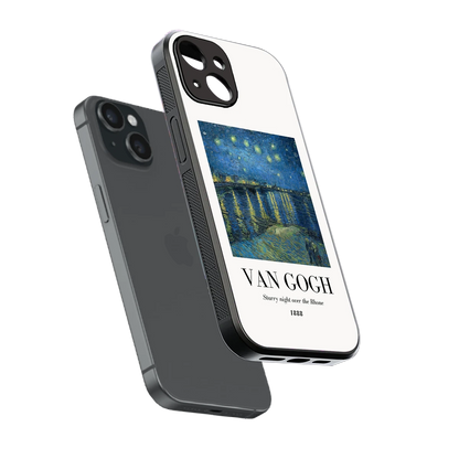 Van Gogh 1888 sleek iphone 13 cover with tempered glass back and TPU edges