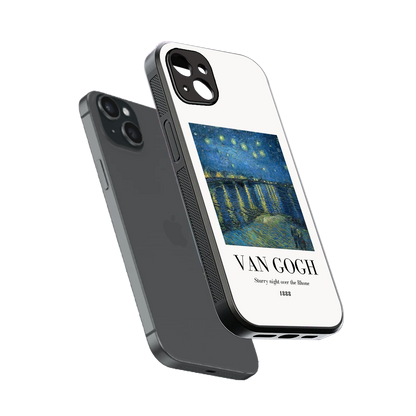 Van Gogh 1888 sleek iphone 14 plus cover with tempered glass back and TPU edges