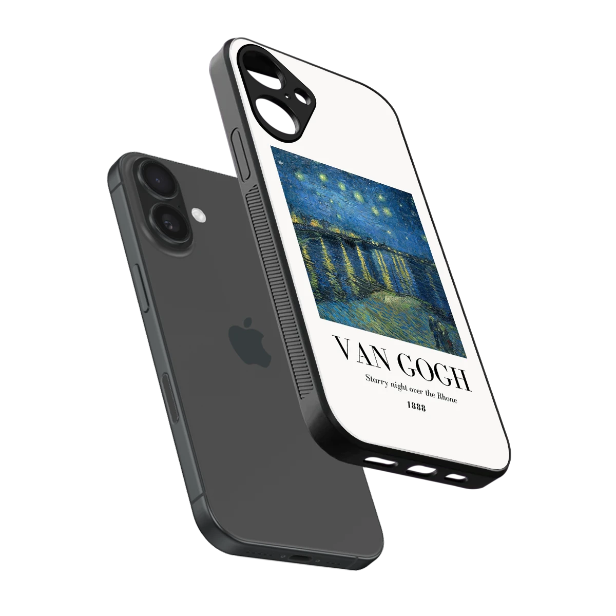 Van Gogh 1888 sleek iphone 16 plus cover with tempered glass back and TPU edges