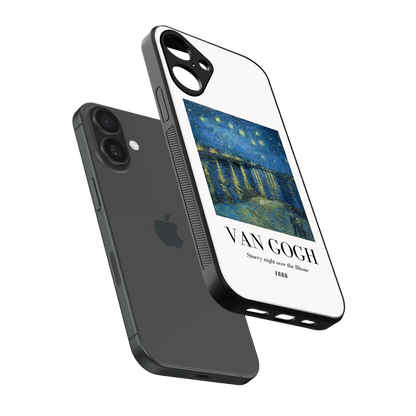 Van Gogh 1888 sleek iphone 16 plus cover with tempered glass back and TPU edges