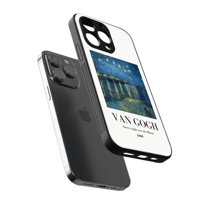 Van Gogh 1888 sleek iphone 16 pro max cover with tempered glass back and TPU edges