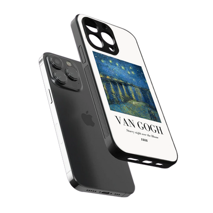 Van Gogh 1888 sleek iphone 16 pro cover with tempered glass back and TPU edges