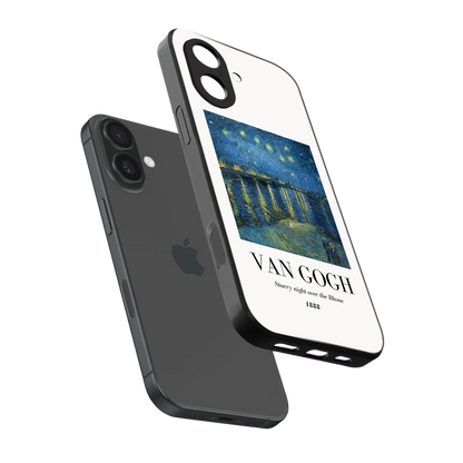 Van Gogh 1888 sleek iphone 17 cover with tempered glass back and TPU edges