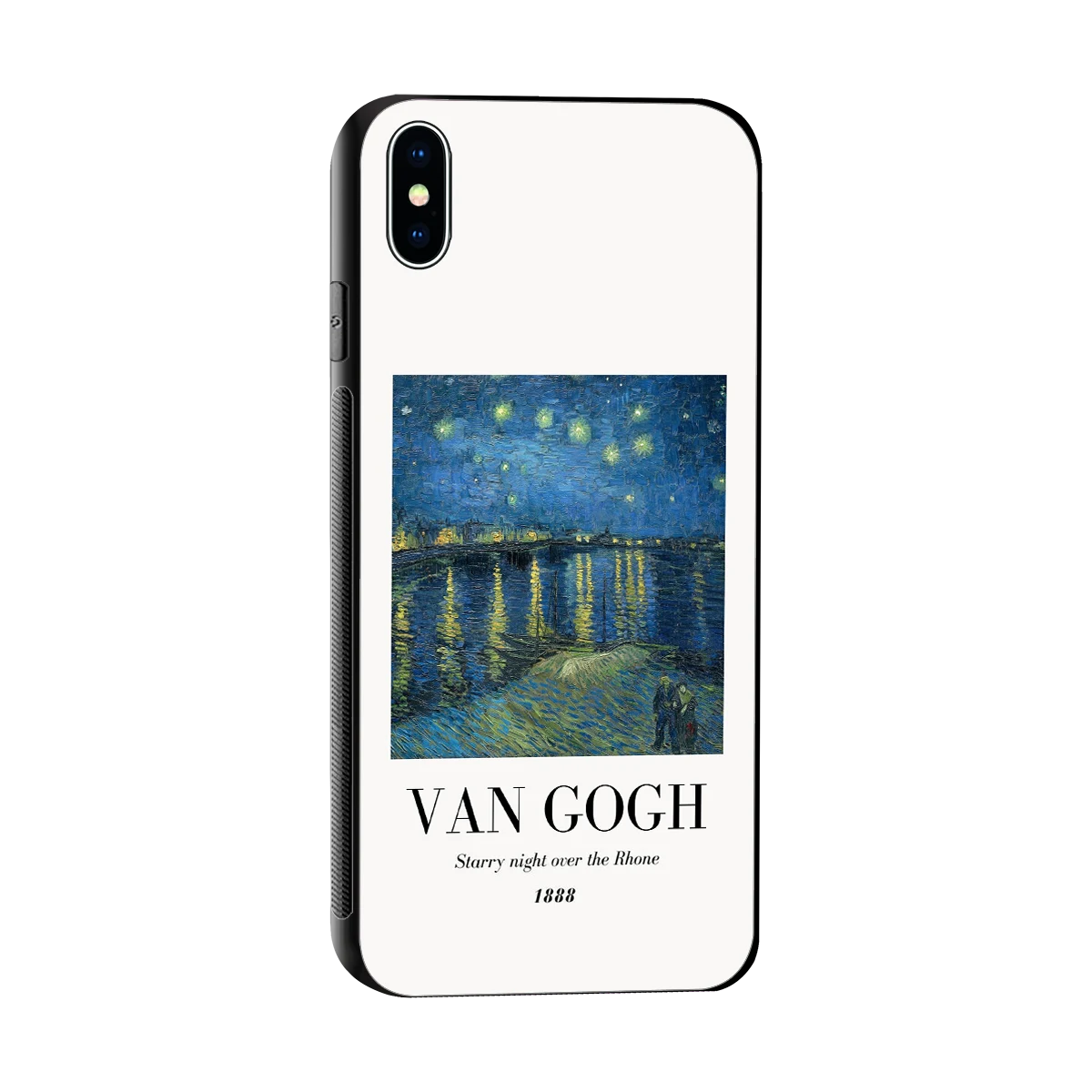 Van Gogh 1888 sleek iphone xs max cover with tempered glass back and TPU edges