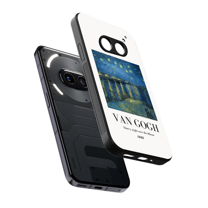 Van Gogh 1888 sleek nothing phone 2a cover with tempered glass back and TPU edges
