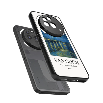 Van Gogh 1888 sleek nothing phone 3a pro cover with tempered glass back and TPU edges
