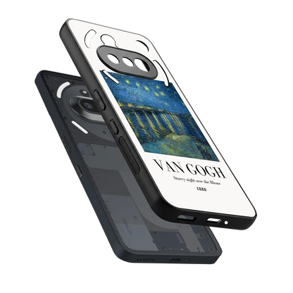 Van Gogh 1888 sleek nothing phone 3a cover with tempered glass back and TPU edges