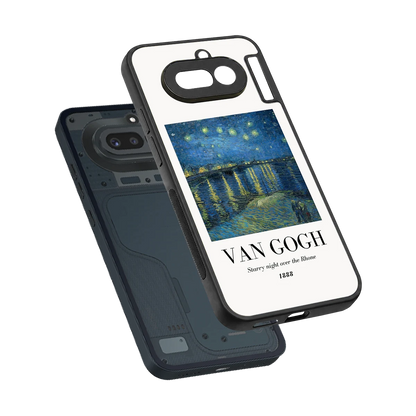 Van Gogh 1888 sleek nothing phone 4a cover with tempered glass back and TPU edges
