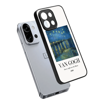 Van Gogh 1888 sleek oneplus 13s cover with tempered glass back and TPU edges