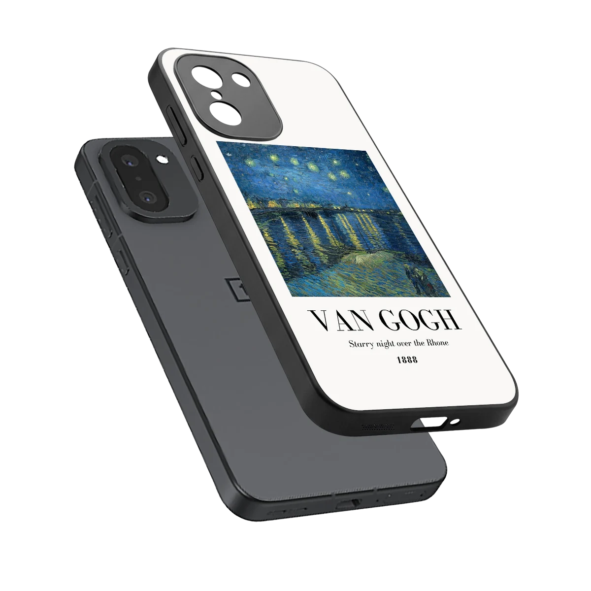 Van Gogh 1888 sleek oneplus 15r cover with tempered glass back and TPU edges