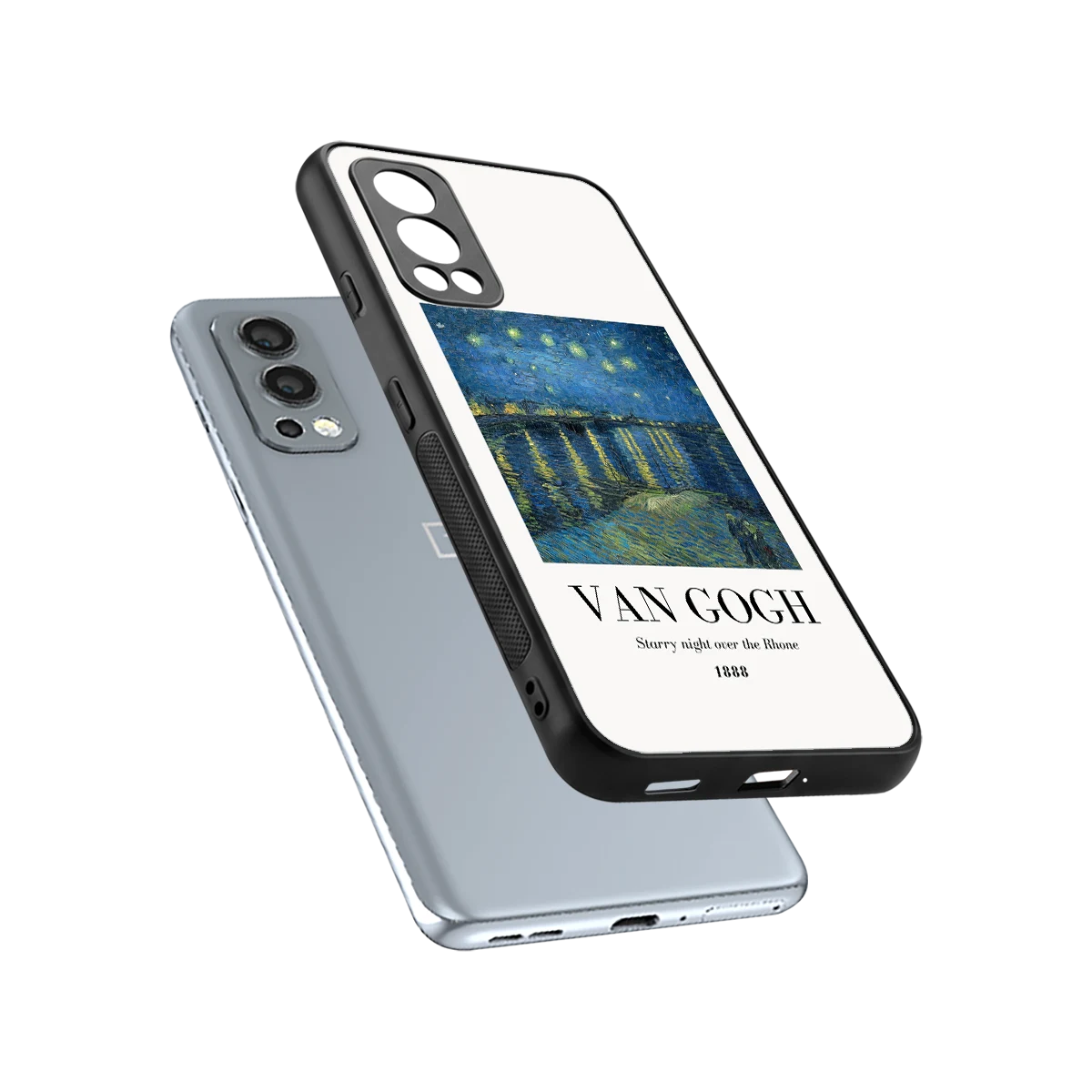 Van Gogh 1888 sleek oneplus nord 2 cover with tempered glass back and TPU edges