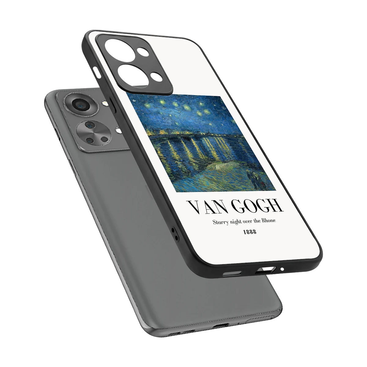 Van Gogh 1888 sleek oneplus nord 2t cover with tempered glass back and TPU edges