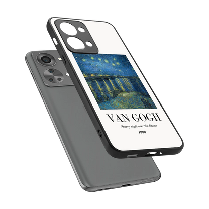 Van Gogh 1888 sleek oneplus nord 2t cover with tempered glass back and TPU edges