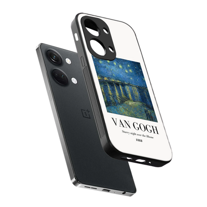 Van Gogh 1888 sleek oneplus nord 3 cover with tempered glass back and TPU edges