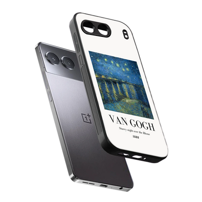 Van Gogh 1888 sleek oneplus nord 4 cover with tempered glass back and TPU edges