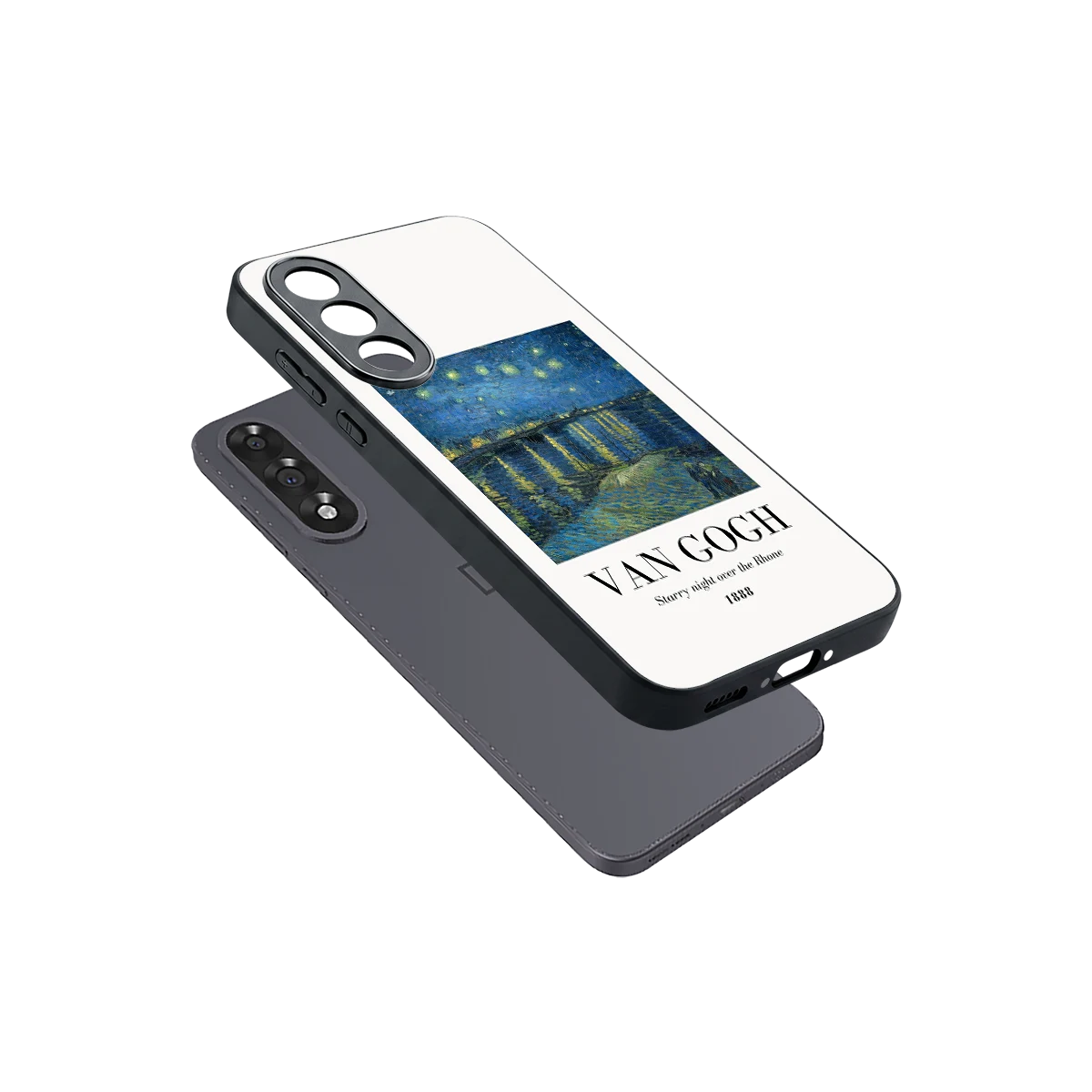 Van Gogh 1888 sleek oneplus nord 5 cover with tempered glass back and TPU edges