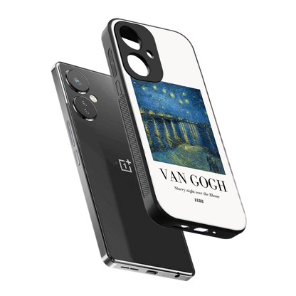 Van Gogh 1888 sleek oneplus nord ce 3 cover with tempered glass back and TPU edges