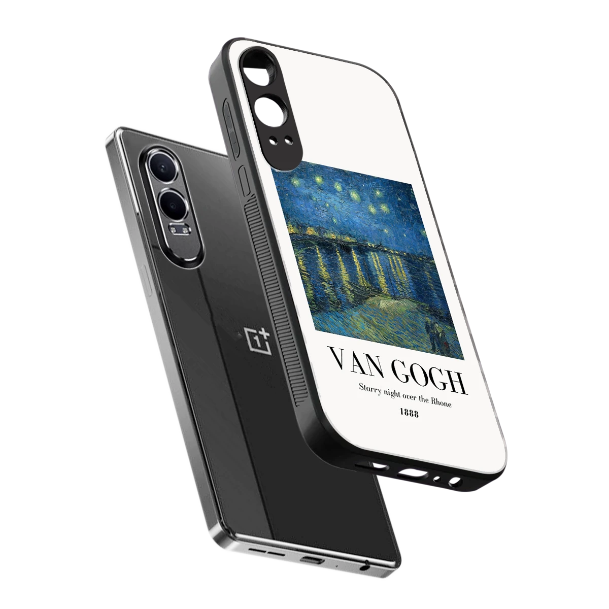 Van Gogh 1888 sleek oneplus nord ce 4 lite cover with tempered glass back and TPU edges