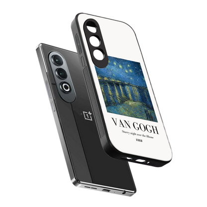 Van Gogh 1888 sleek oneplus nord ce 4 cover with tempered glass back and TPU edges