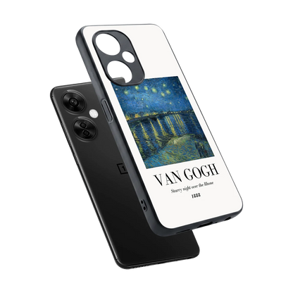 Van Gogh 1888 sleek oneplus nord ce 3 lite cover with tempered glass back and TPU edges