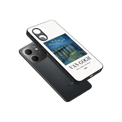 Van Gogh 1888 sleek oppo a5x 5g cover with tempered glass back and TPU edges