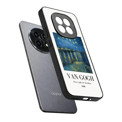 Van Gogh 1888 sleek oppo f29 pro 5g cover with tempered glass back and TPU edges