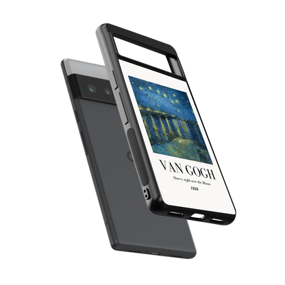 Van Gogh 1888 sleek google pixel 6 pro cover with tempered glass back and TPU edges