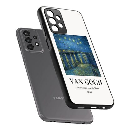 Van Gogh 1888 sleek samsung galaxy a23 cover with tempered glass back and TPU edges