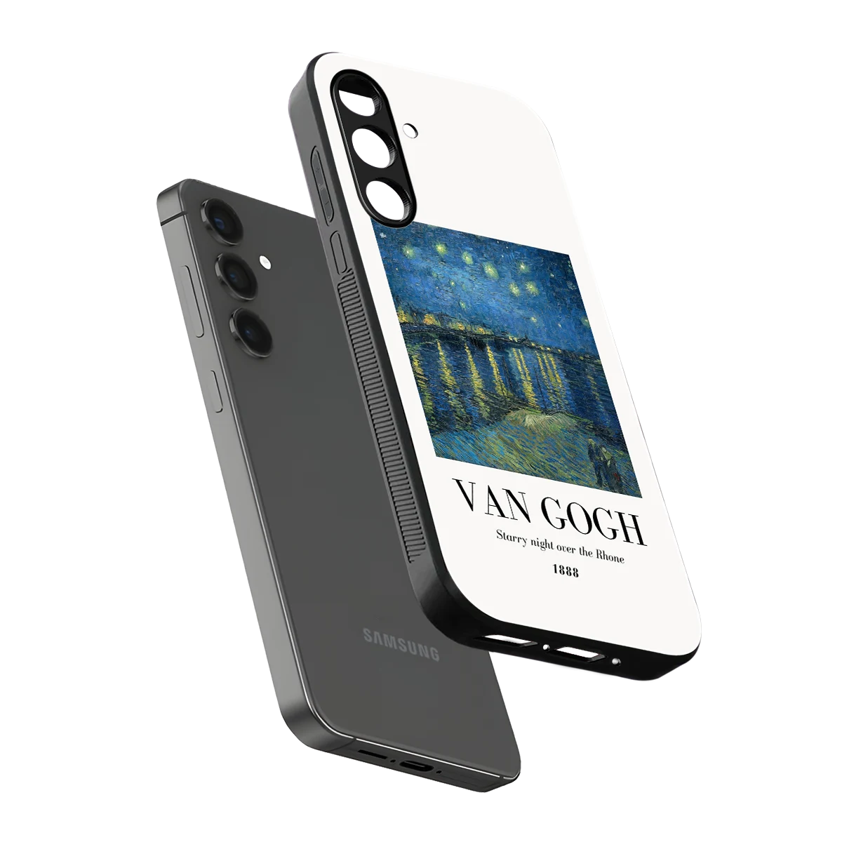 Van Gogh 1888 sleek samsung galaxy a14 5g cover with tempered glass back and TPU edges