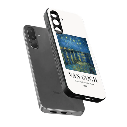 Van Gogh 1888 sleek samsung galaxy m56 5g cover with tempered glass back and TPU edges