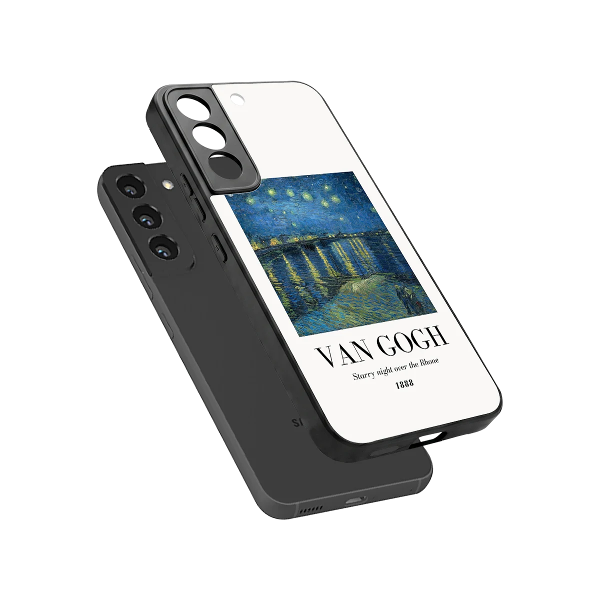 Van Gogh 1888 sleek samsung galaxy s22 cover with tempered glass back and TPU edges