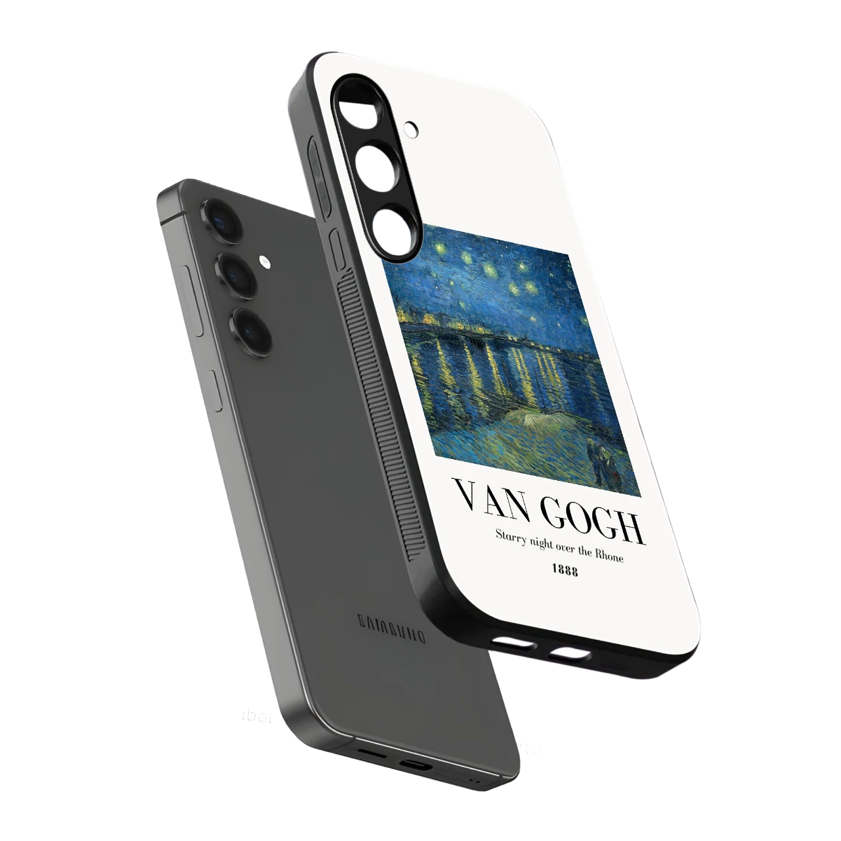 Van Gogh 1888 sleek samsung galaxy s24 cover with tempered glass back and TPU edges